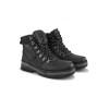 TSF CASUAL FUR BOOT WITH LACE UP FOR MEN's(BLACK)
